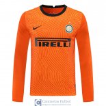 Camiseta Manga Larga Inter Milan Portero Orange 2020/2021