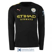 Camiseta Manga Larga Manchester City Segunda Equipacion 2019/202