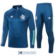 Flamengo Sudadera De Entrenamiento Blue + Pantalon 2020/2021