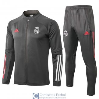 Real Madrid Chaqueta Grey + Pantalon 2020/2021