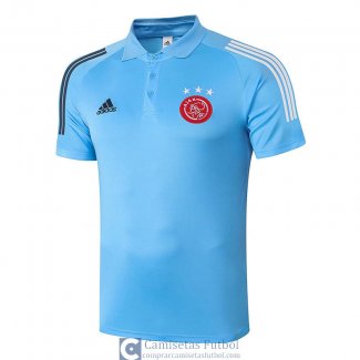 Camiseta Ajax Polo Blue 2020/2021