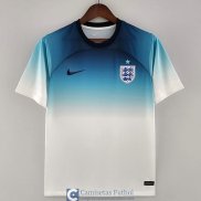 Camiseta Inglaterra White Blue 2022/2023