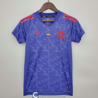 Camiseta Mujer Flamengo Pride Blue 2021/2022