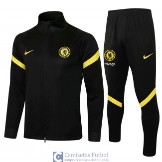 Chelsea Sudadera De Entrenamiento Black II + Pantalon Black II 2021/2022