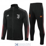 Juventus Chaqueta Black Silver + Pantalon 2020/2021