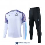 Manchester City Sudadera De Entrenamiento White + Pantalon 2019/