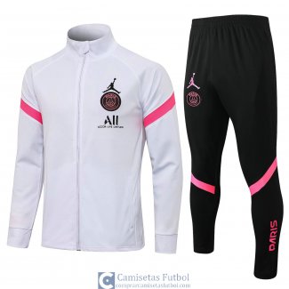 PSG x Jordan Chaqueta White II+ Pantalon Black 2021/2022