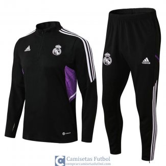 Real Madrid Sudadera De Entrenamiento Black I + Pantalon Black I 2022/2023