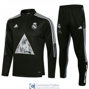 Real Madrid x Human Race Sudadera De Entrenamiento Black II + Pantalon 2021/2022