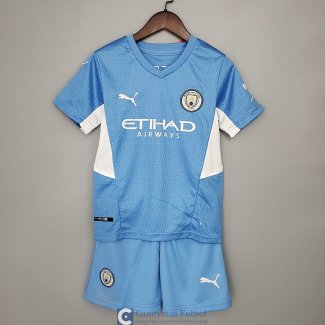 Camiseta Manchester City Ninos Primera Equipacion 2021/2022