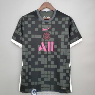 Camiseta PSG Black Grey Pink 2021/2022