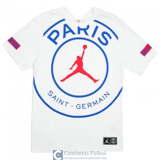 Camiseta PSG x Jordan Training White Big Logo 2020/2021