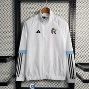 Flamengo Chaqueta Rompevientos White II 2023/2024