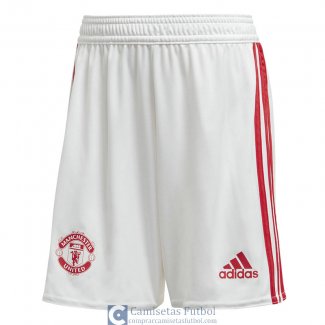 Pantalon Corto Manchester United White 2020/2021