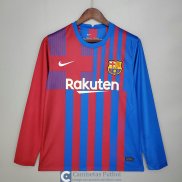 Camiseta Manga Larga Barcelona Primera Equipacion 2021/2022