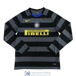 Camiseta Manga Larga Inter Milan Tercera Equipacion 2020/2021