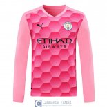 Camiseta Manga Larga Manchester City Portero Pink 2020/2021