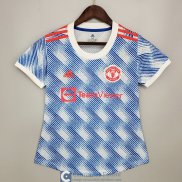 Camiseta Mujer Manchester United Segunda Equipacion 2021/2022