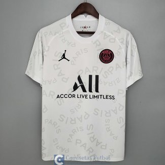 Camiseta PSG x JORDAN Training White Paris 2021/2022