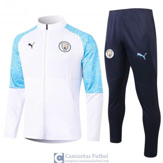 Manchester City Chaqueta White + Pantalon 2020/2021