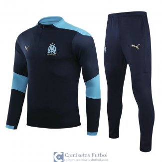 Olympique Marseille Sudadera De Entrenamiento Navy + Pantalon 2020/2021