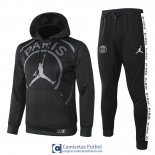 PSG x JORDAN Sudadera Capucha Black + Pantalon Black 2020/2021