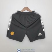 Pantalon Corto Manchester United Training Black III 2021/2022