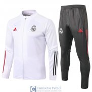 Real Madrid Chaqueta White + Pantalon 2020/2021